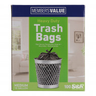 Member's Value Trash Bag Black Medium 100pcs 